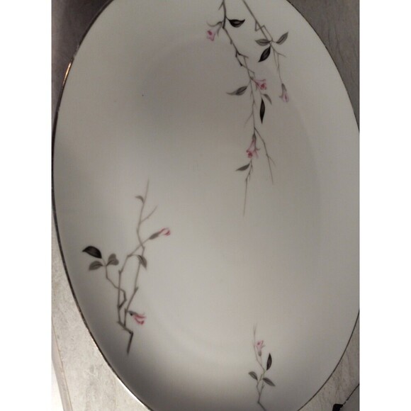 Vintage Cherry Blossom Fine China Plater Made in Japan. 14ins Long,11ins Wide. - Picture 7 of 7